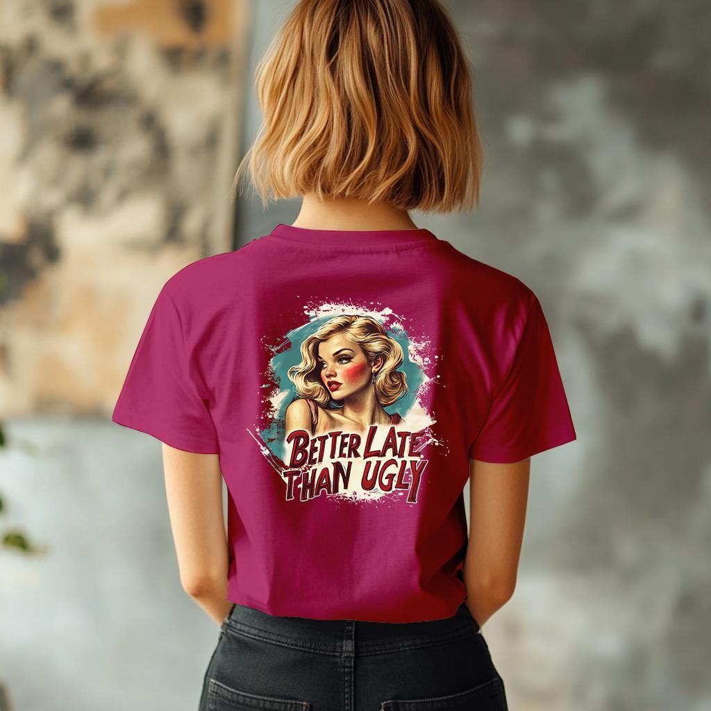 Camiseta Majica sa štampanim printom Cam 921, Ženska, Ružičasta