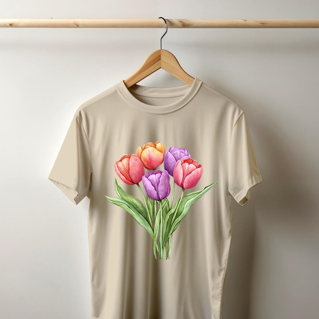 Camiseta Majica sa štampanim printom Cam 956, Unisex, Krem