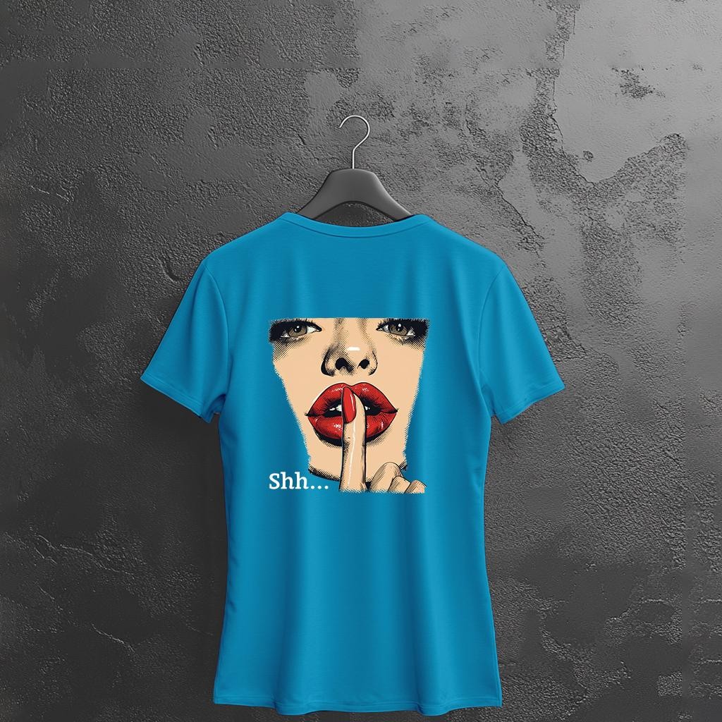 Camiseta Majica sa štampanim printom Cam 922, Ženska, Akva