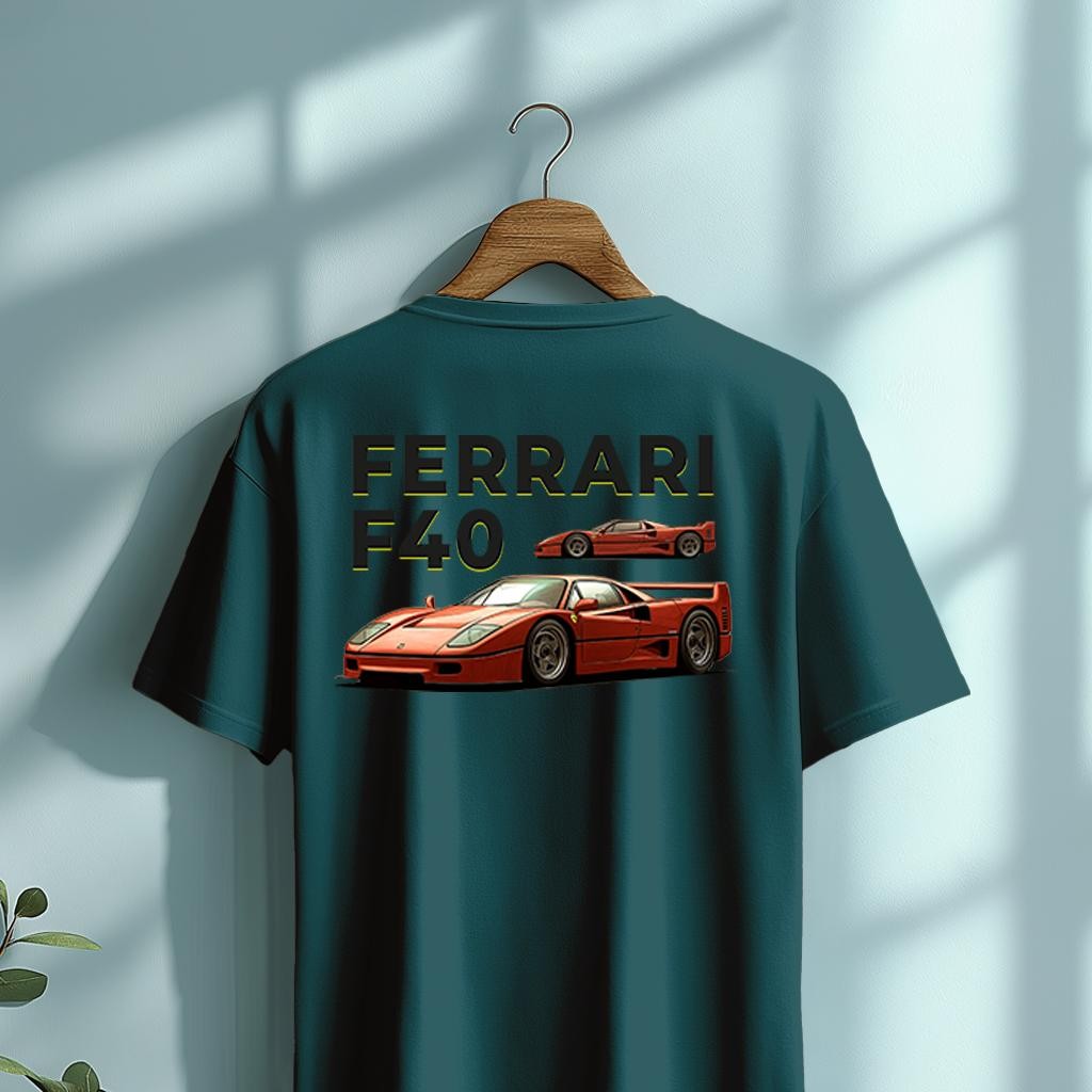 Camiseta Majica sa štampanim printom Cam 913, Muška, Petrolej