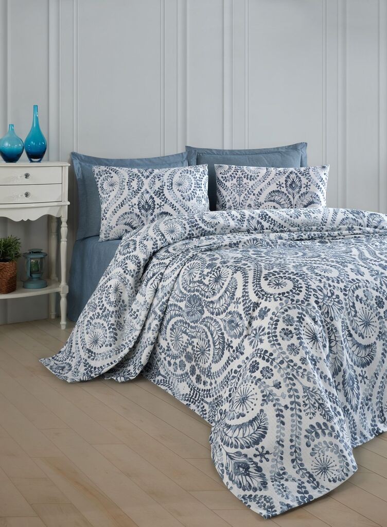 L'essentiel Maison Set posteljina Loop, 160x230 cm, Plavi