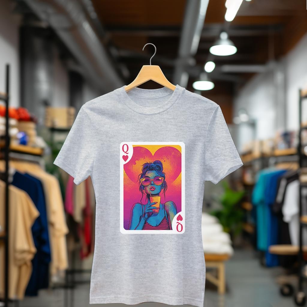 Camiseta Majica sa štampanim printom Cam 916A, Ženska, Hrom