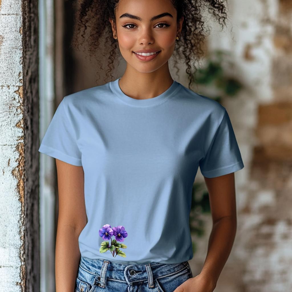 Camiseta Majica sa štampanim printom Cam 951, Ženska, Cijan