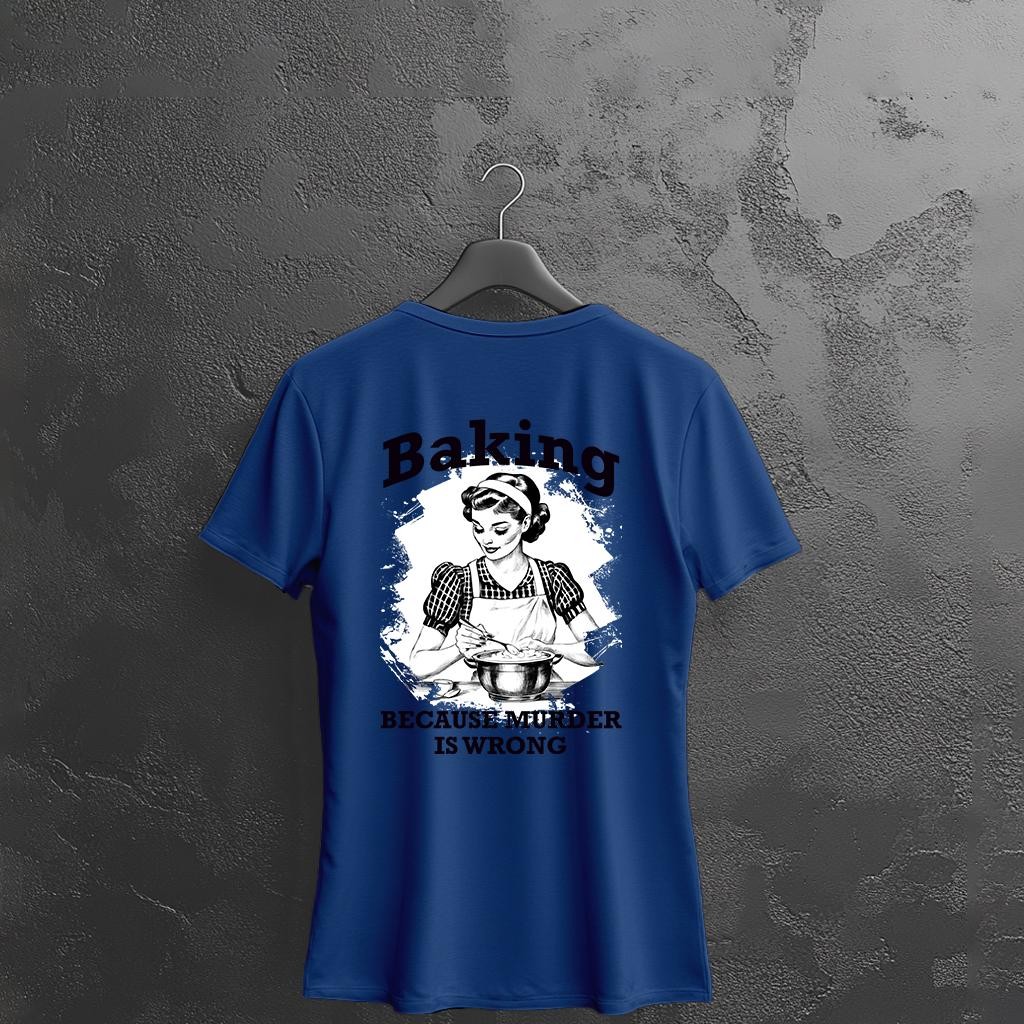 Camiseta Majica sa štampanim printom Cam 924, Ženska, Borovnica