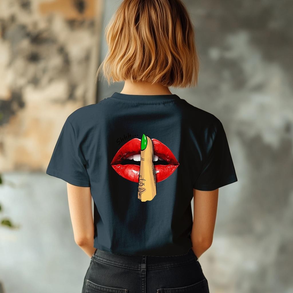 Camiseta Majica sa štampanim printom Cam 925, Ženska, Teget