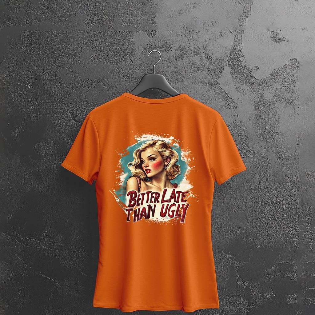 Camiseta Majica sa štampanim printom Cam 921, Ženska, Narandžasta