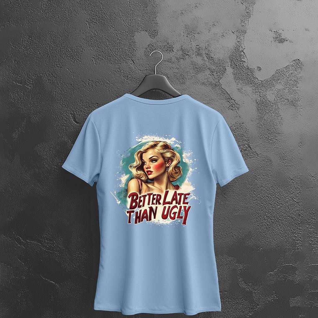 Camiseta Majica sa štampanim printom Cam 921, Ženska, Cijan