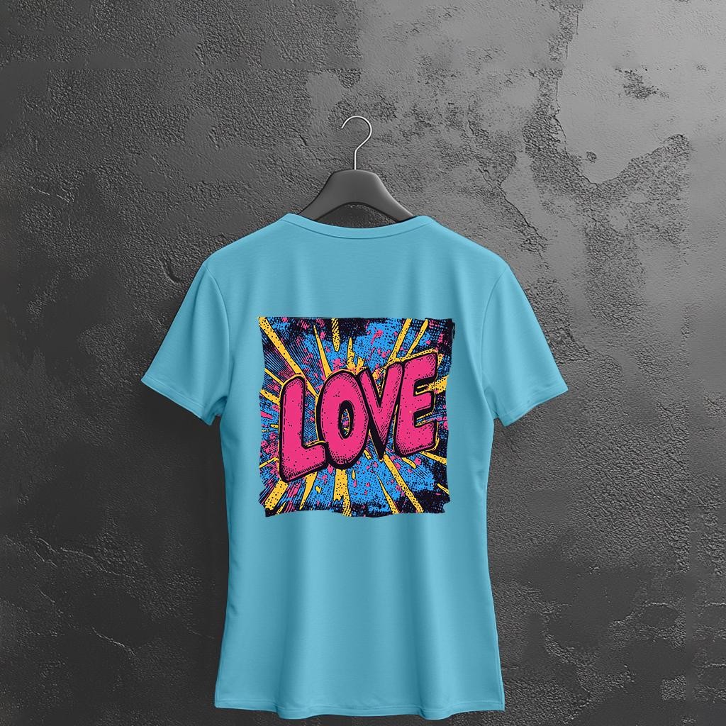 Camiseta Majica sa štampanim printom Cam 931, Ženska, Akvamarin