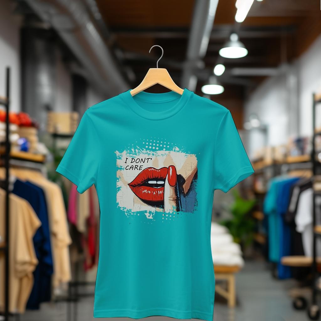 Camiseta Majica sa štampanim printom Cam 927, Ženska, Tirkizna