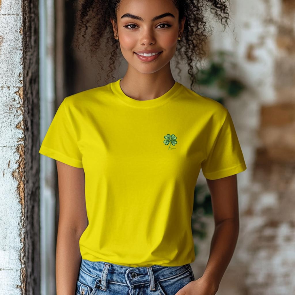 Camiseta Majica sa štampanim printom Cam 959, Ženska, Žuta