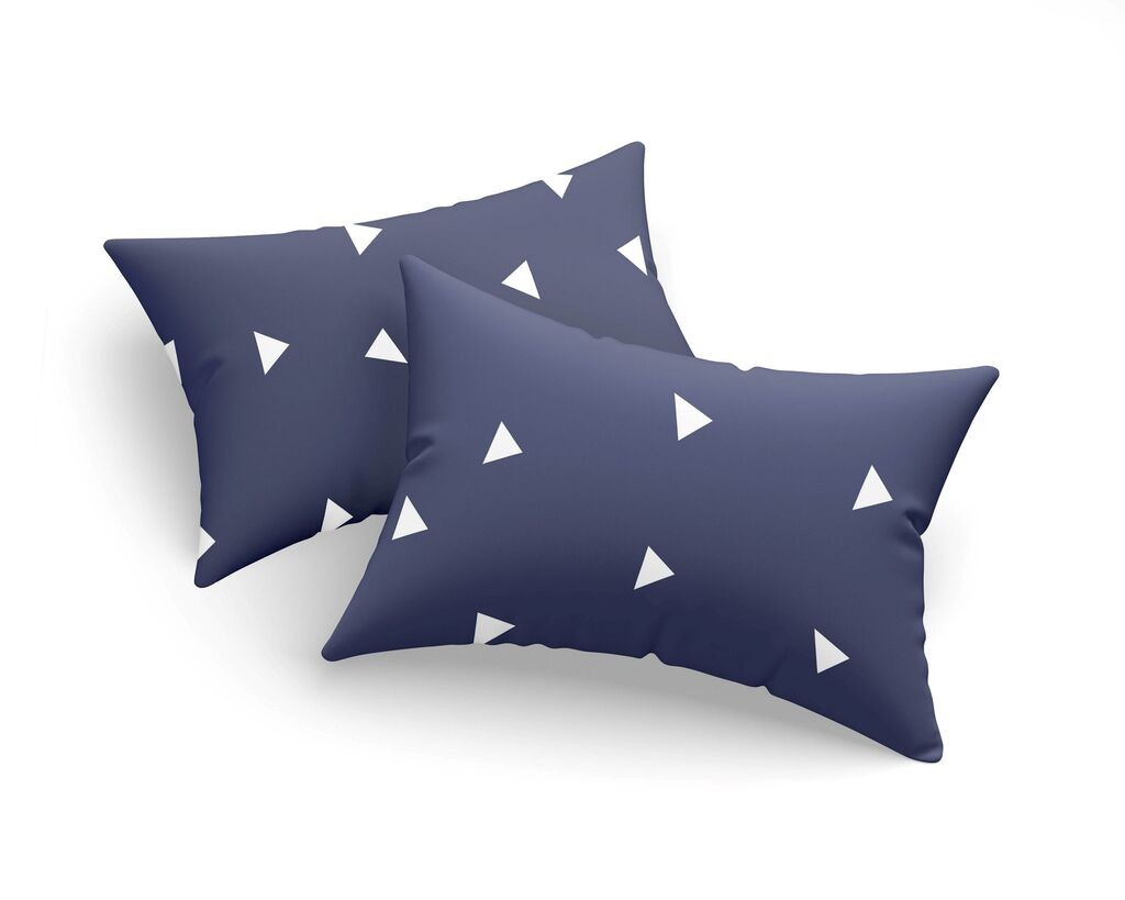 L'essentiel Maison Set jastučnica Ucgen, 50x70 cm, Plavi