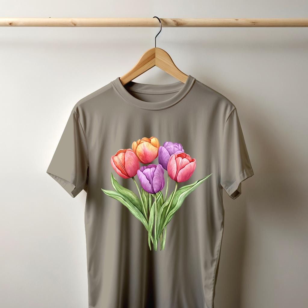 Camiseta Majica sa štampanim printom Cam 956, Unisex, Kaki