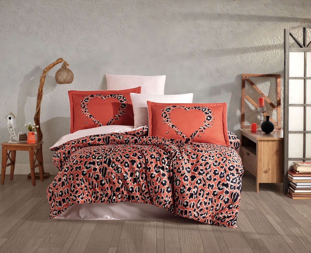 L'essentiel Maison Set posteljina Aura, 240x260 cm, Crveni