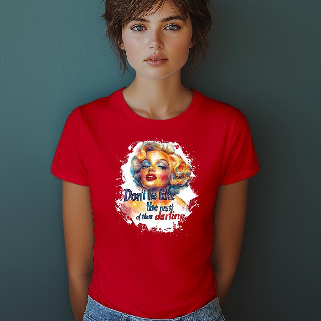 Camiseta Majica sa štampanim printom Cam 923, Ženska, Crvena