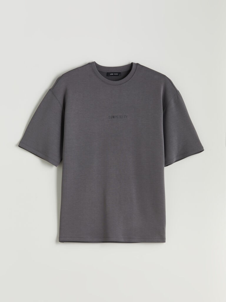 LC Waikiki Ženska majica W53218Z8-JNL, Siva