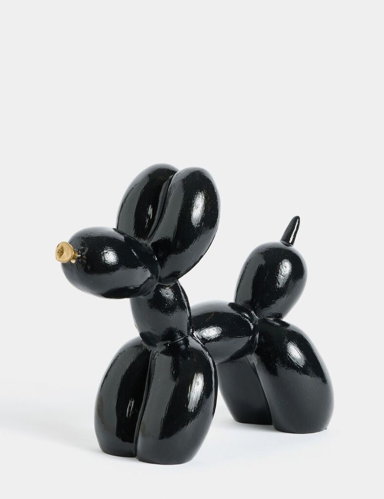 Aberto Design Dekorativna figura Pas, 8x17x20cm, Crna