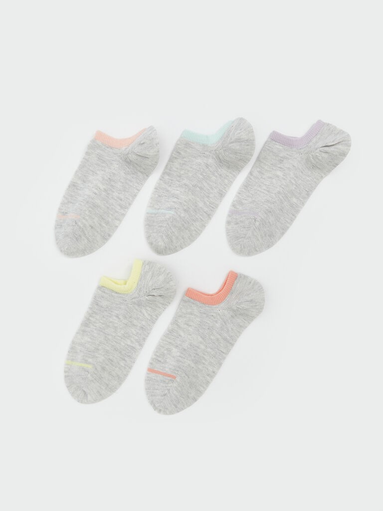 LC Waikiki Set ženskih čarapa W55643Z8-G4V, 5 pari, Sive