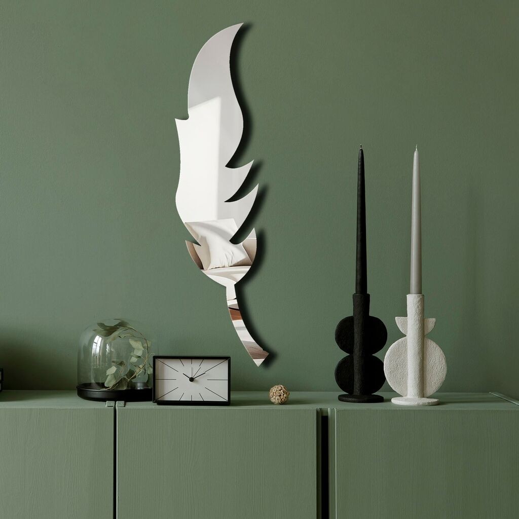 Wallity Ogledalo Ozgl524, 18x65 cm, Srebrne boje