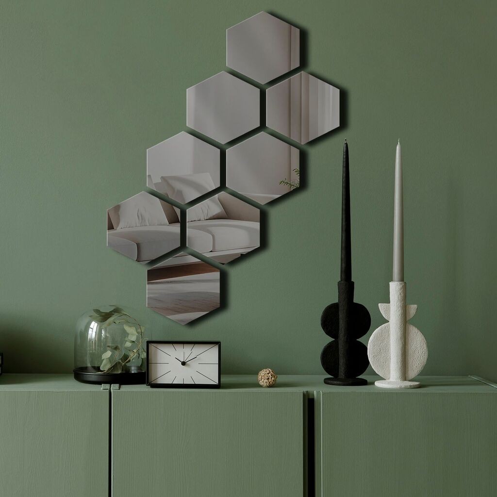 Wallity Ogledalo Ozgl525, 44x60 cm, Sivo