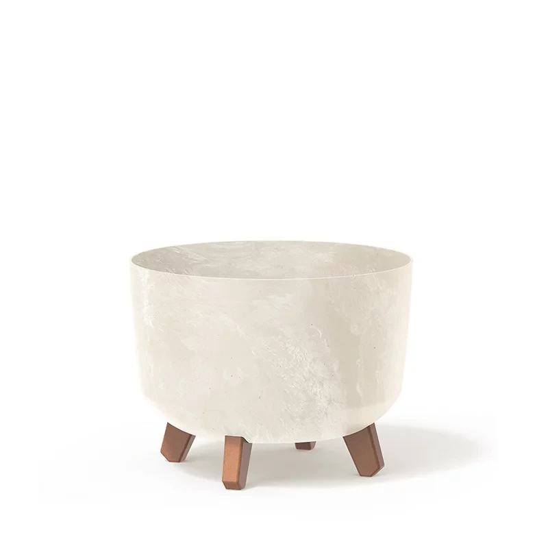 Gracia Dekorativna saksija Beton Effect L300E, Krem