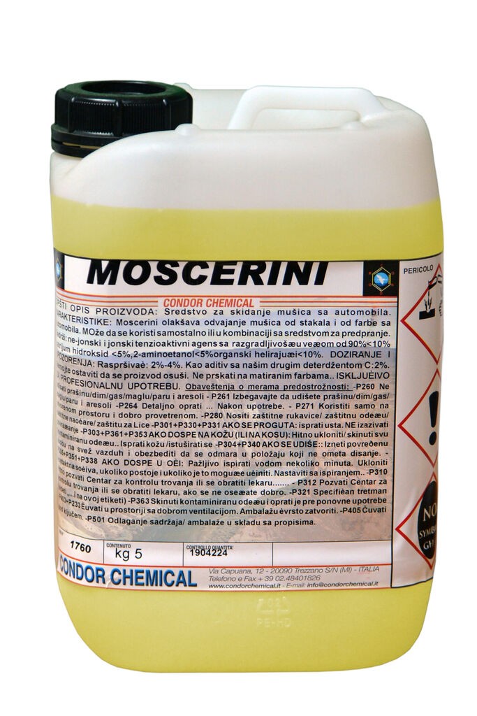 Condor Chemical Sredstvo za uklanjanje insekata sa automobila Moscerini, 5l