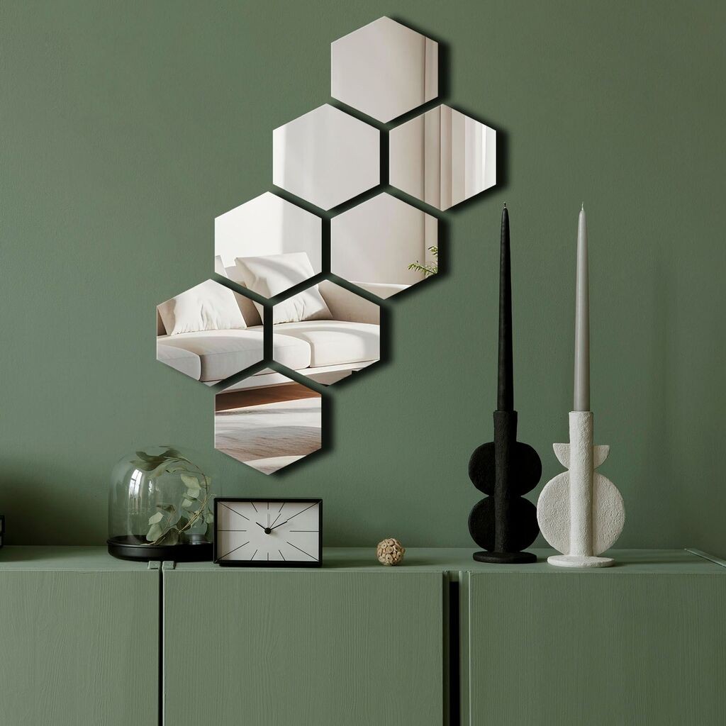 Wallity Ogledalo Ozgl525, 44x60 cm, Srebrne boje