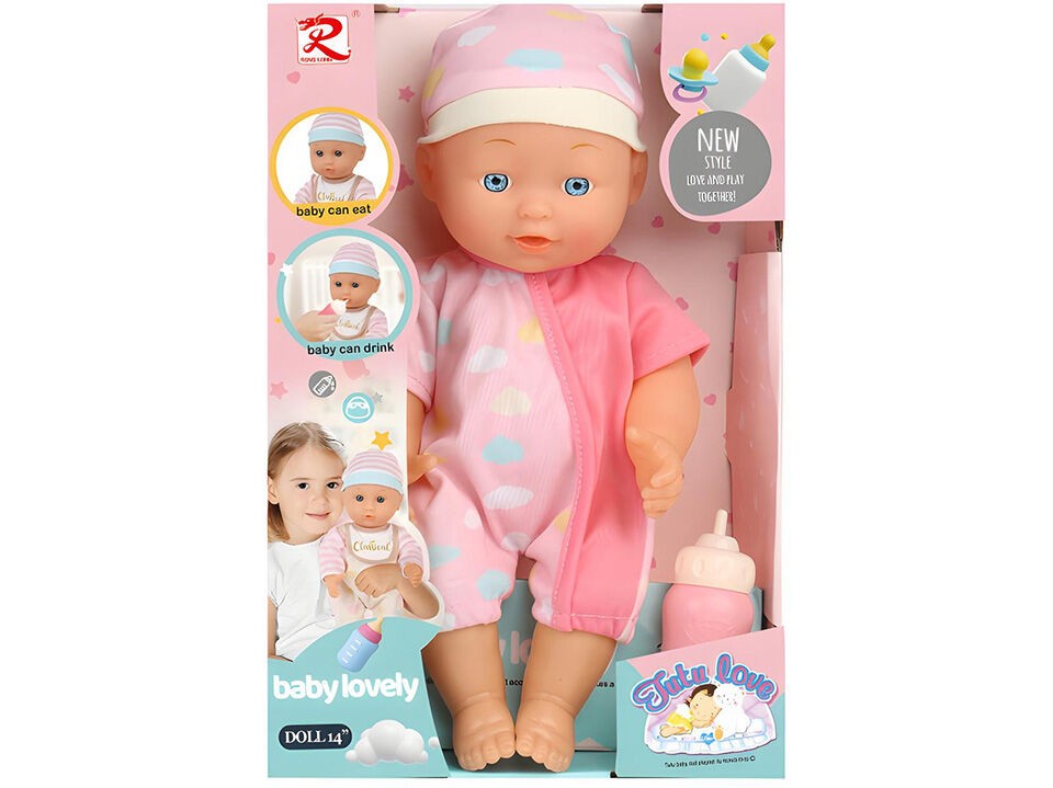 Lutka beba sa flašicom, Roze