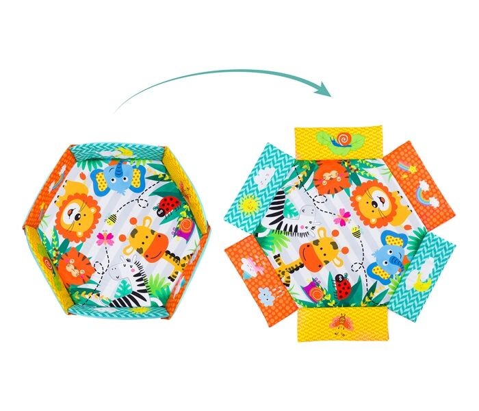 BBO Podloga za igru bebe Elephant, 120x100x55cm, Šarena