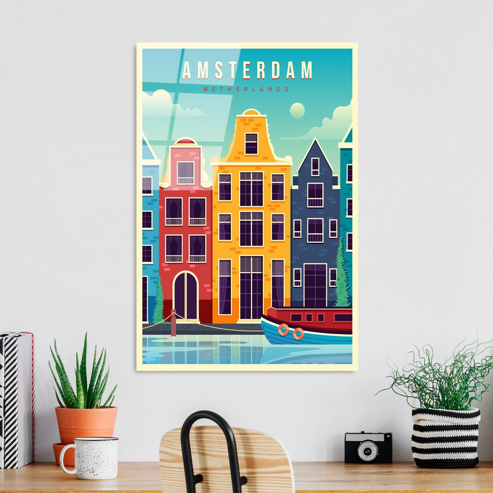 Wallity Slika od kalenog stakla 30x45cm