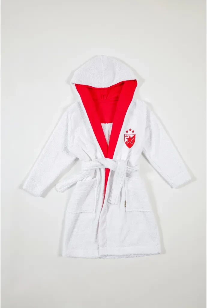 Stefan Dečiji bademantil Crvena Zvezda, Crveno-beli