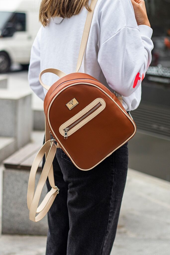 Bemiss Ženski ranac Oslo, Svetlo braon, Smeđi