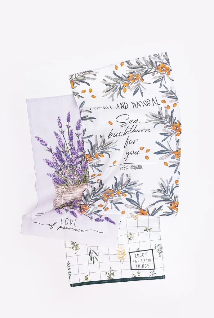 Stefan Set kuhinjskih krpa 91, 50x70cm, 3 komada, Šareni