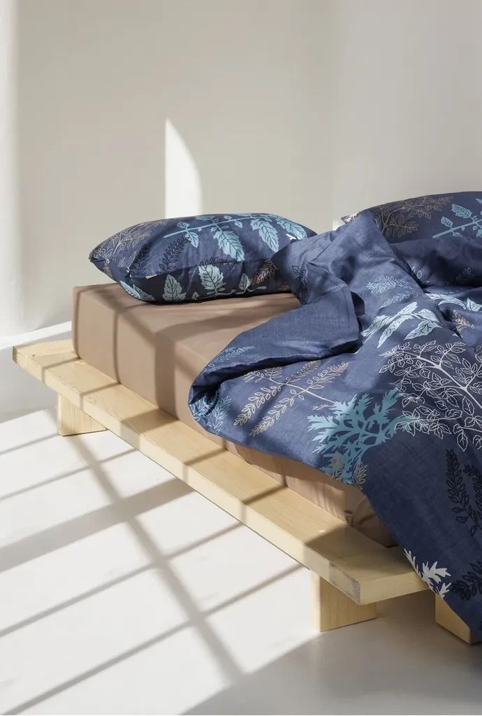 Stefan Komplet posteljina 1371, 200x200cm, Teget