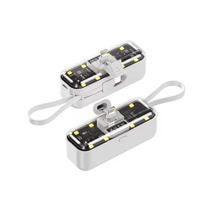 OXPOWER Eksterna baterija, 5000mAh, Lightning, Bela