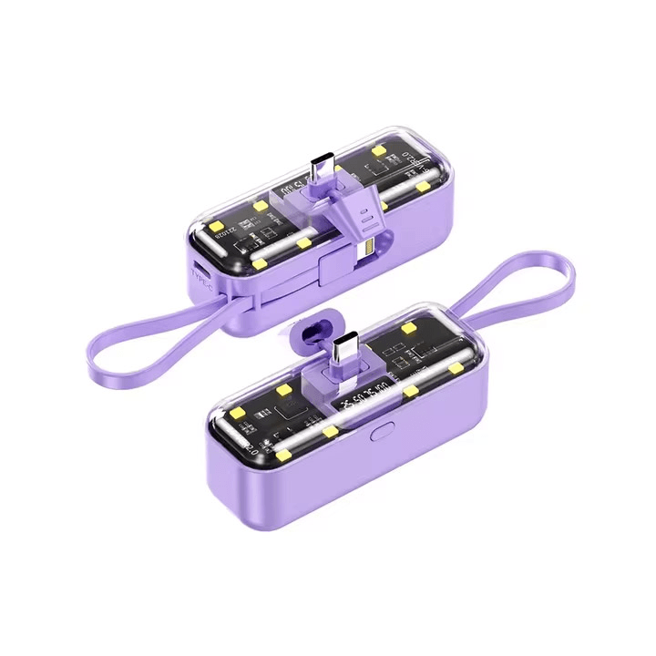 OXPOWER Eksterna baterija, 5000mAh, Tip C, Ljubičasta