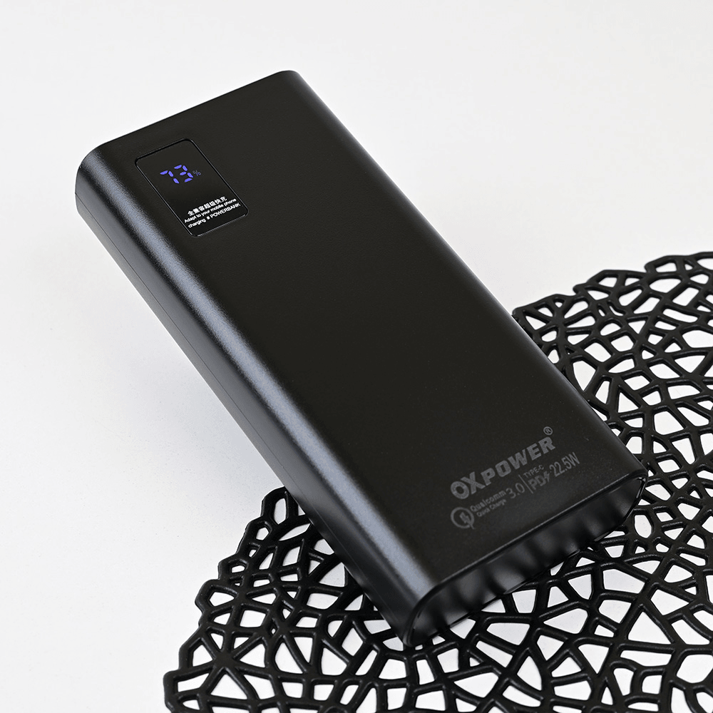 OXPOWER Eksterna baterija PD22, 20000mAh, Crna