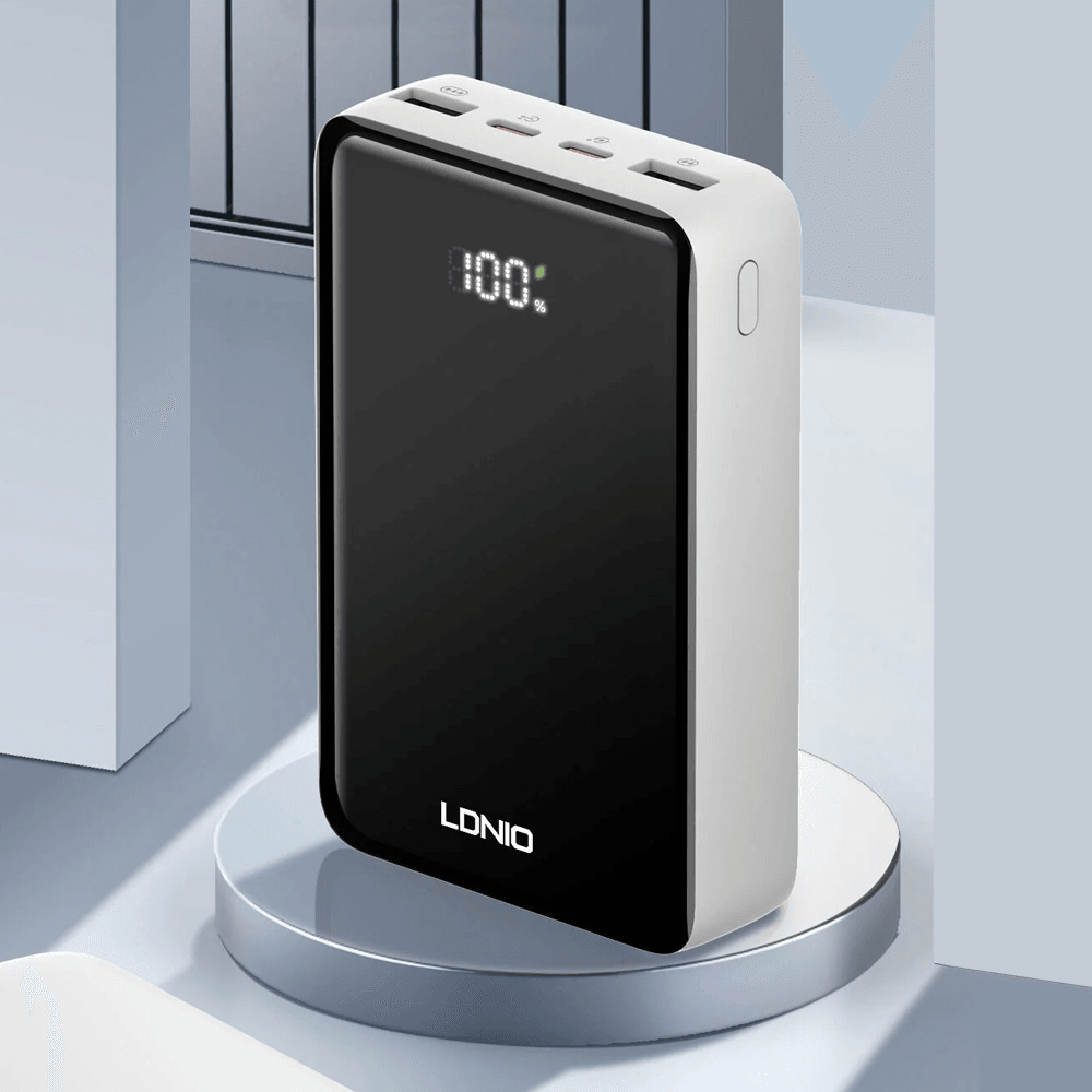 LDNIO Eksterna baterija PQ22, 20000mah, 22.5W, Crno-bela