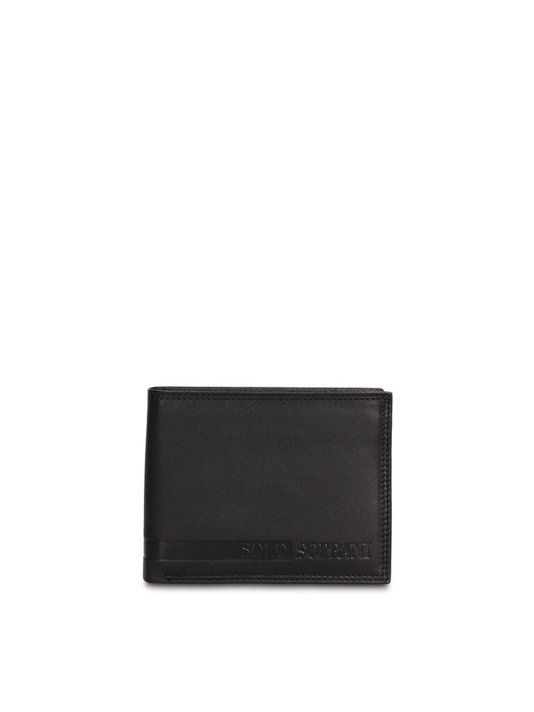 Solo Soprani Muški kožni novčanik K35412P029, Crni