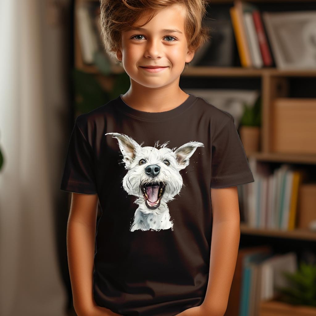 Camiseta Majica sa štampanim printom Cam 575, Dečija, Čokolada