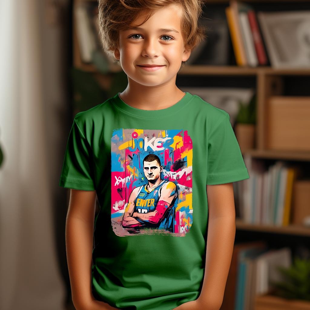 Camiseta Majica sa štampanim printom Cam 509, Dečija, Zelena