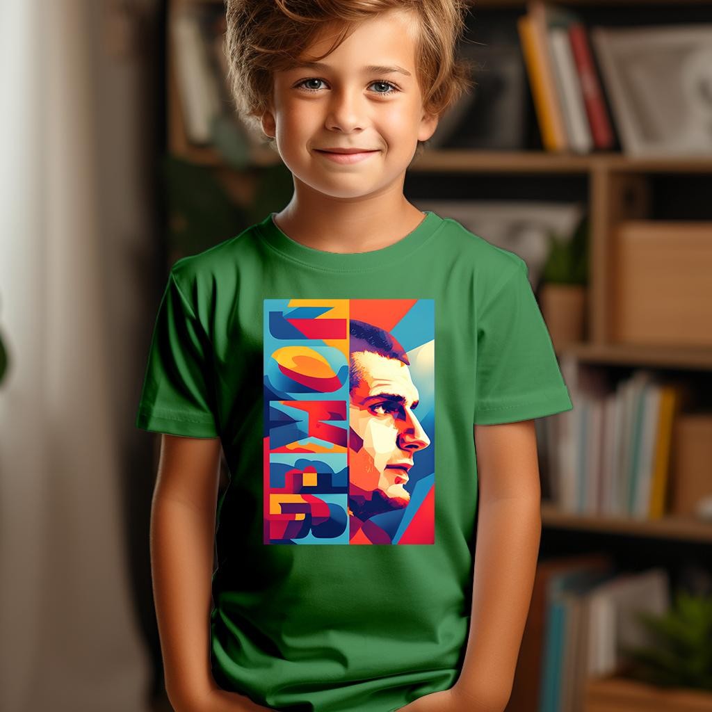 Camiseta Majica sa štampanim printom Cam 510, Dečija, Zelena