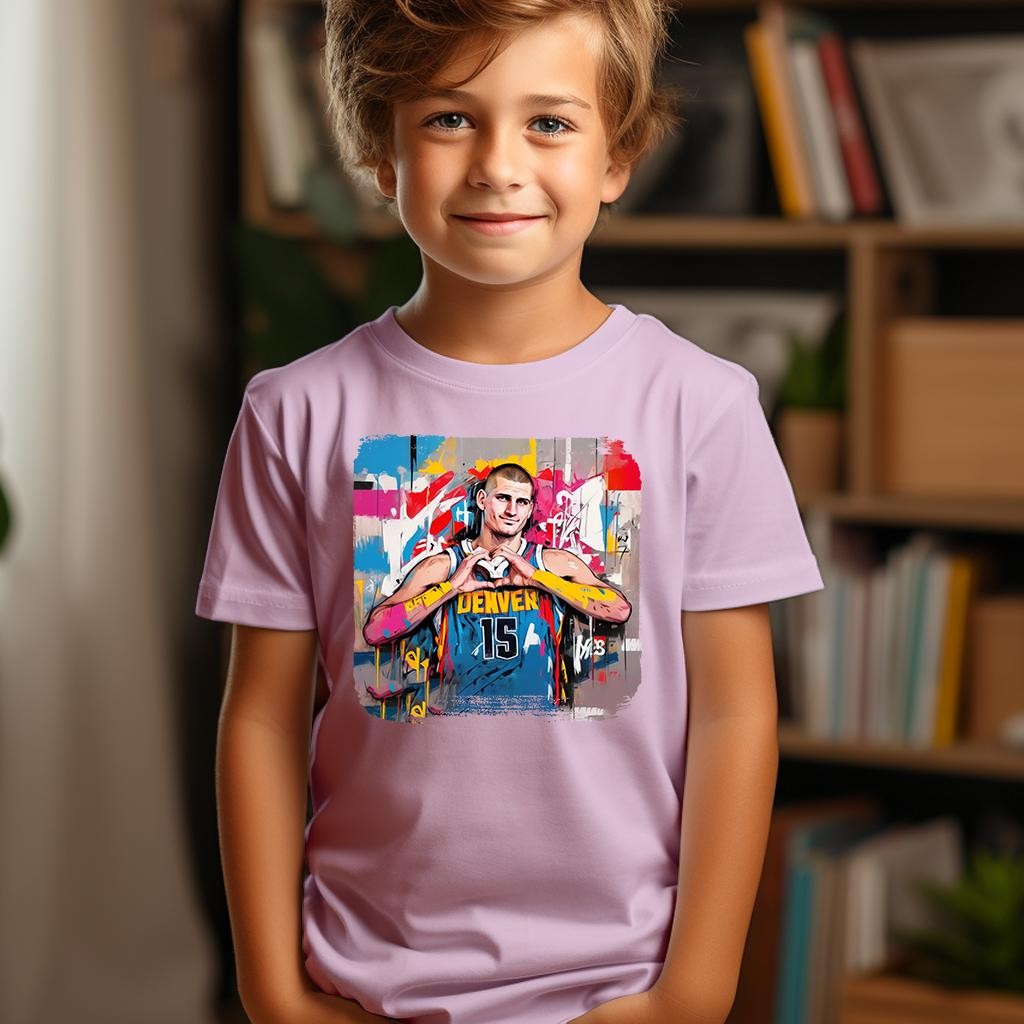 Camiseta Majica sa štampanim printom Cam 497, Dečija, Svetlo roze