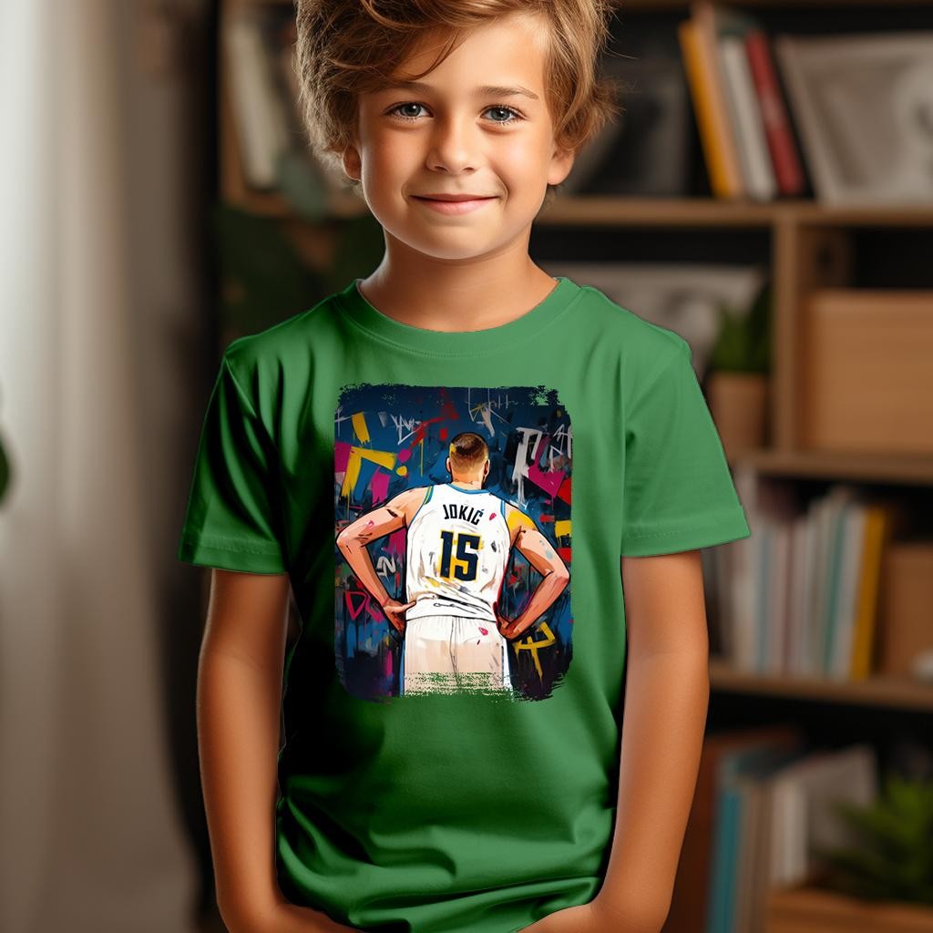 Camiseta Majica sa štampanim printom Cam 512, Dečija, Zelena