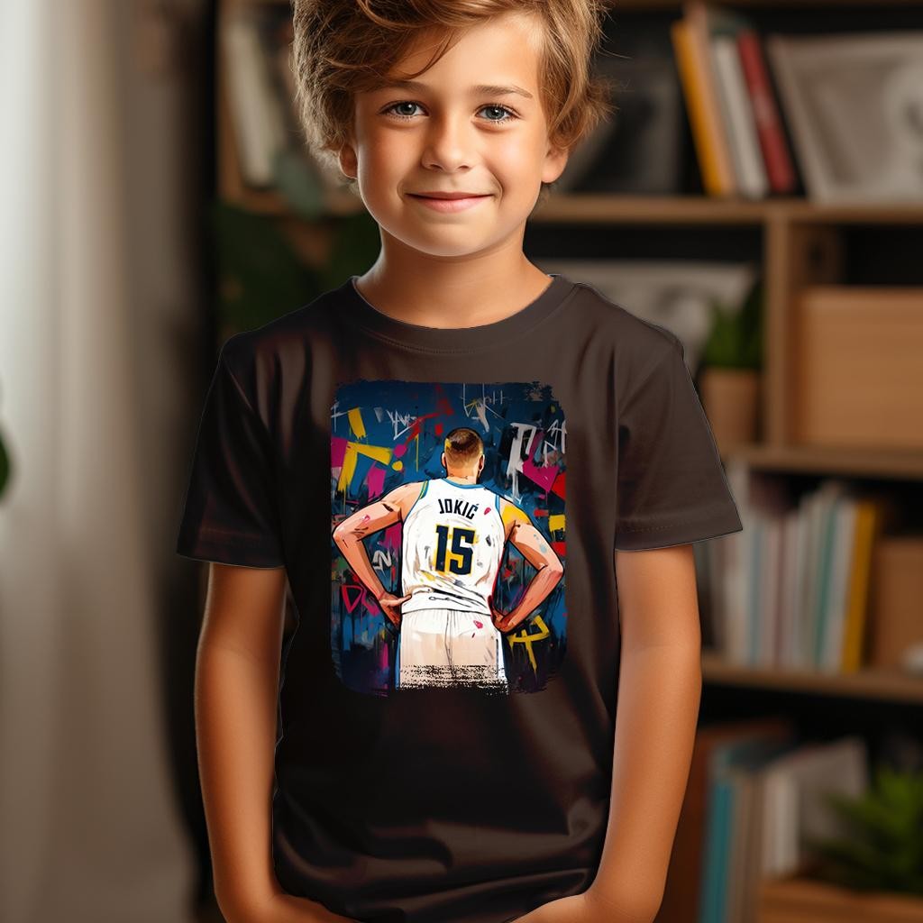 Camiseta Majica sa štampanim printom Cam 512, Dečija, Čokolada