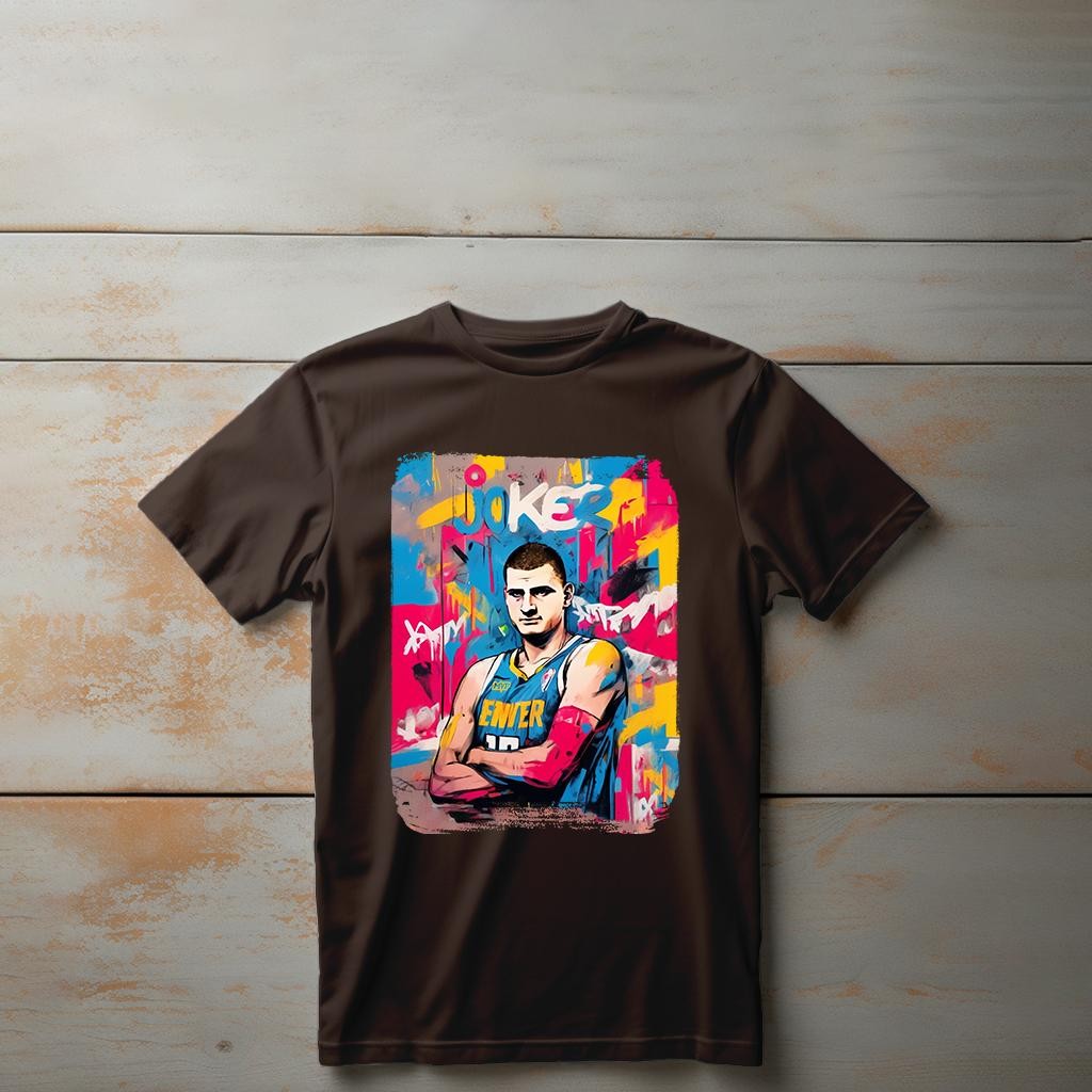 Camiseta Majica sa štampanim printom Cam 509, Dečija, Čokolada