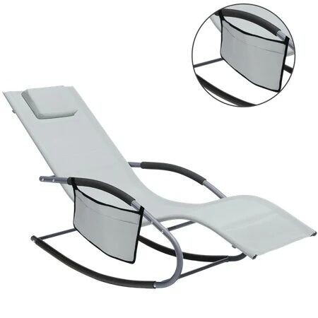 Čomik baštenska ljuljaška sa džepom 1618, siva