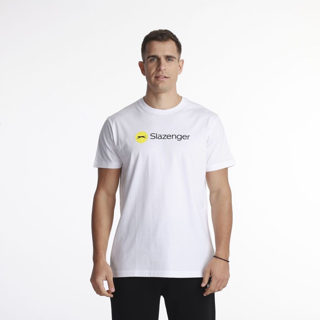 Slazenger Muška majica logo, Bela