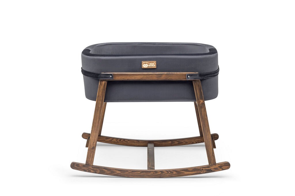 Hanah Home Kolevka za bebe Hier, 90x70x58 cm, Crna-orah