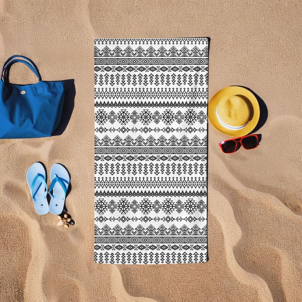 L'essentiel Maison Peškir za plažu Baskili, 75x150 cm, Crno-beli