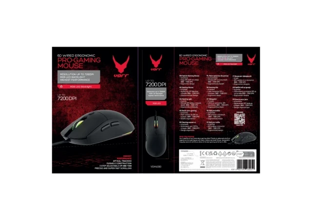 Omega Gaming miš VGM6080, Crni